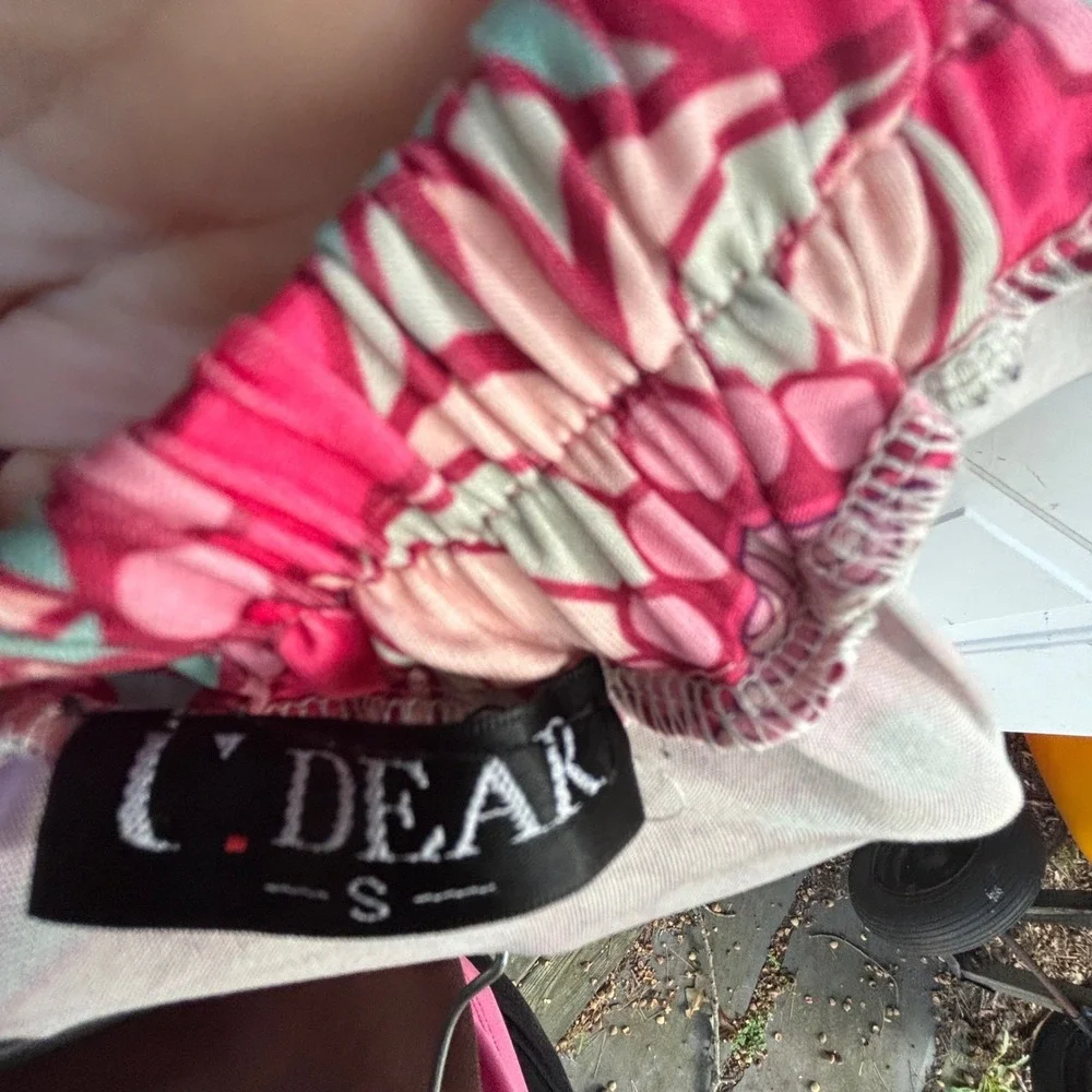 Vintage Y2K Boho Maxi Skirt Floral Print Button‎ Front Slit Elastic Waist slit - Picture 7 of 9